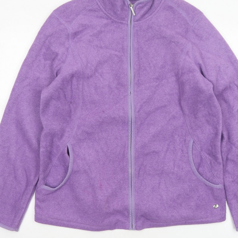 Maine New England Women’s Purple Size 16 Fleece Full Zip Jacket