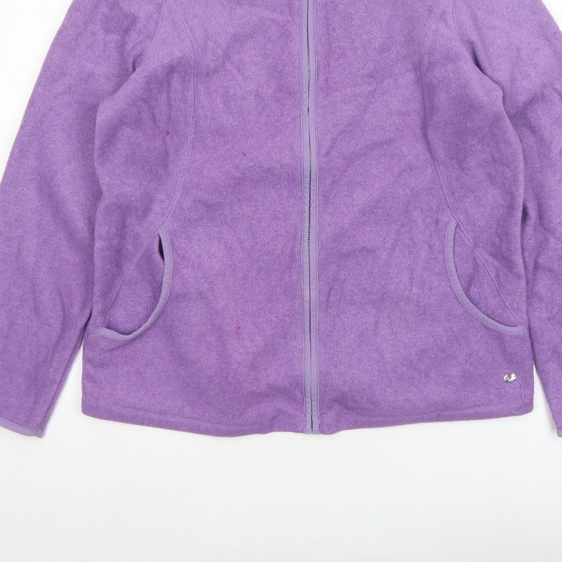 Maine New England Women’s Purple Size 16 Fleece Full Zip Jacket