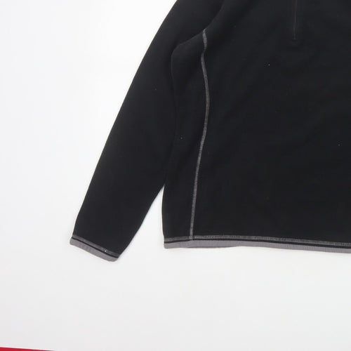 Mountain Warehouse Women’s Black Fleece 1/2 Zip Pullover UK 14
