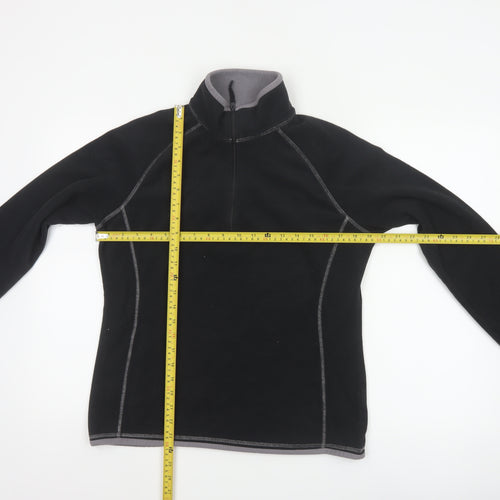 Mountain Warehouse Women’s Black Fleece 1/2 Zip Pullover UK 14