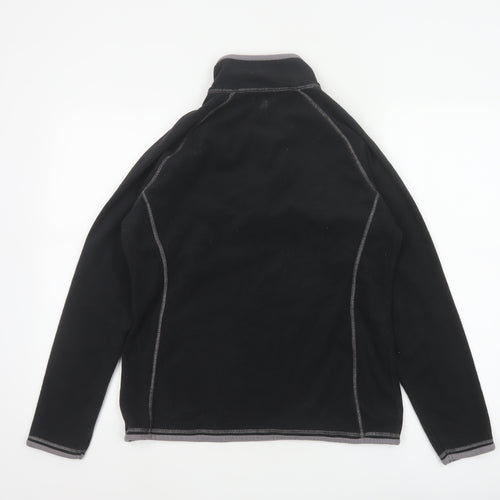 Mountain Warehouse Women’s Black Fleece 1/2 Zip Pullover UK 14