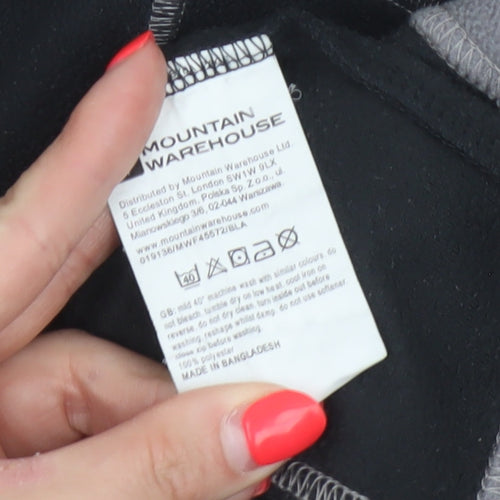 Mountain Warehouse Women’s Black Fleece 1/2 Zip Pullover UK 14