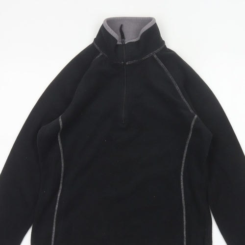 Mountain Warehouse Women’s Black Fleece 1/2 Zip Pullover UK 14