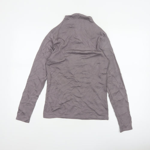 Heatgen Women’s Grey Size 14 Thermal High Neck Long Sleeve Stretch Top