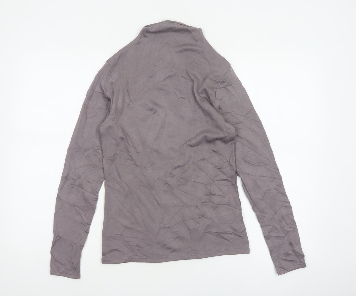 Heatgen Women’s Grey Size 14 Thermal High Neck Long Sleeve Stretch Top