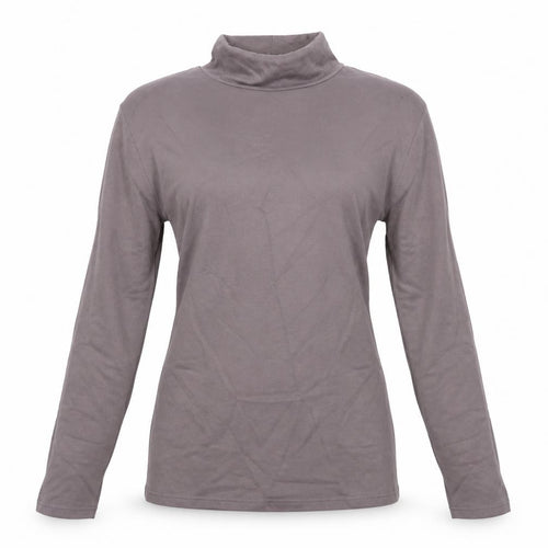 Heatgen Women’s Grey Size 14 Thermal High Neck Long Sleeve Stretch Top