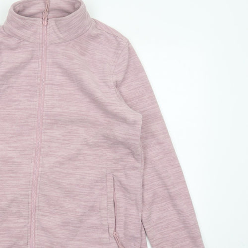 Mountain Warehouse Women Pink UK 14 Fleece Full Zip Outdoor Jacket