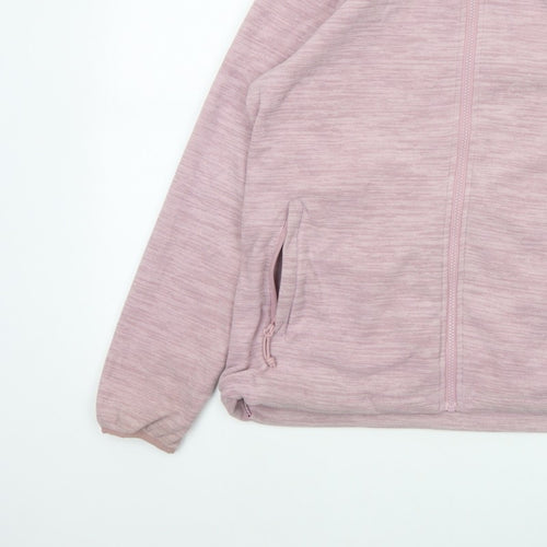 Mountain Warehouse Women Pink UK 14 Fleece Full Zip Outdoor Jacket