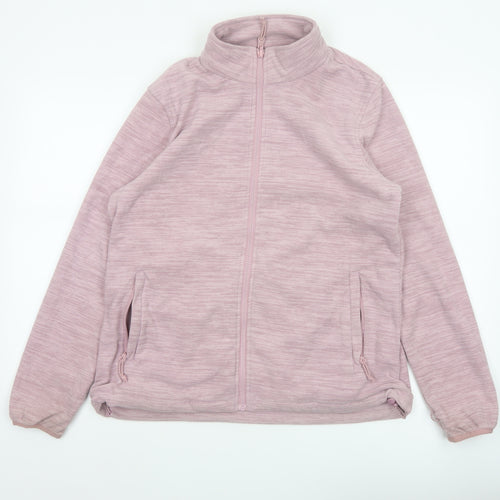 Mountain Warehouse Women Pink UK 14 Fleece Full Zip Outdoor Jacket