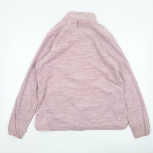 Mountain Warehouse Women Pink UK 14 Fleece Full Zip Outdoor Jacket