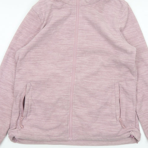 Mountain Warehouse Women Pink UK 14 Fleece Full Zip Outdoor Jacket