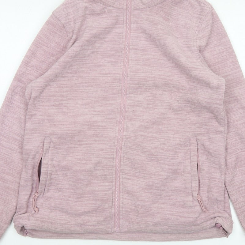 Mountain Warehouse Women Pink UK 14 Fleece Full Zip Outdoor Jacket
