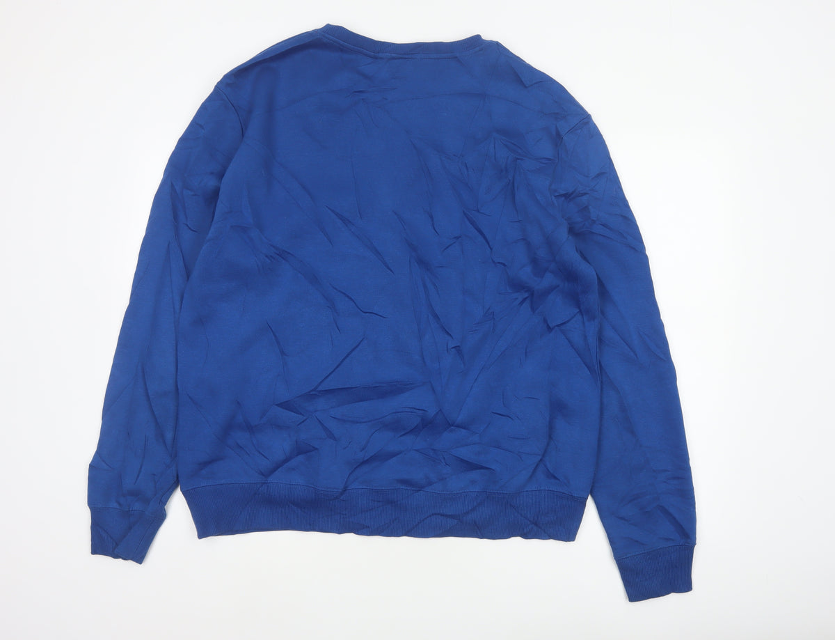 Peacocks Men’s Blue XL Rockin Robin Christmas Graphic Sweatshirt