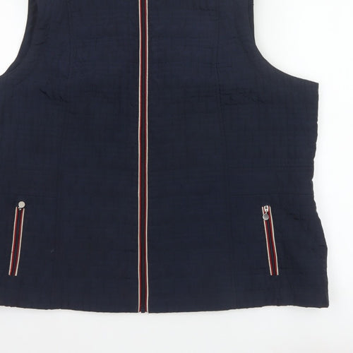 Anna Rose Women’s Blue Size 22 Padded Zip Bodywarmer Waistcoat