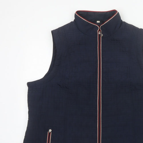 Anna Rose Women’s Blue Size 22 Padded Zip Bodywarmer Waistcoat