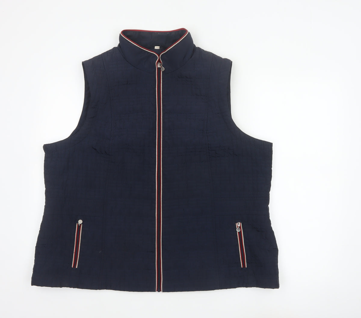 Anna Rose Women’s Blue Size 22 Padded Zip Bodywarmer Waistcoat