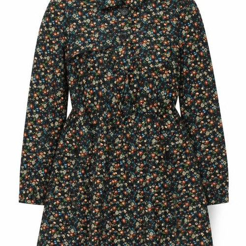 F&F Women’s Black Floral Belted Trench Coat Size 14