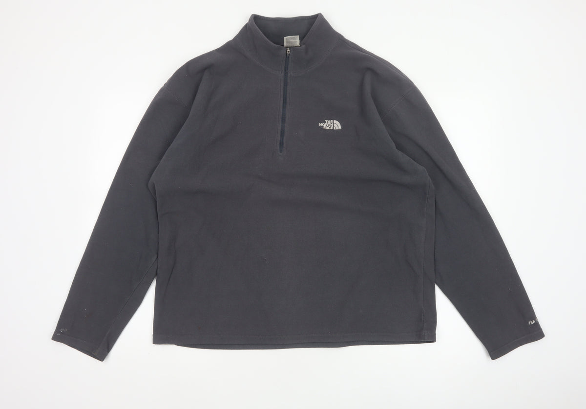 The North Face Men’s Black L 1/4 Zip Fleece Sweatshirt Outdoor