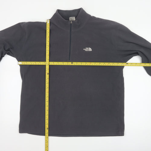 The North Face Men’s Black L 1/4 Zip Fleece Sweatshirt Outdoor