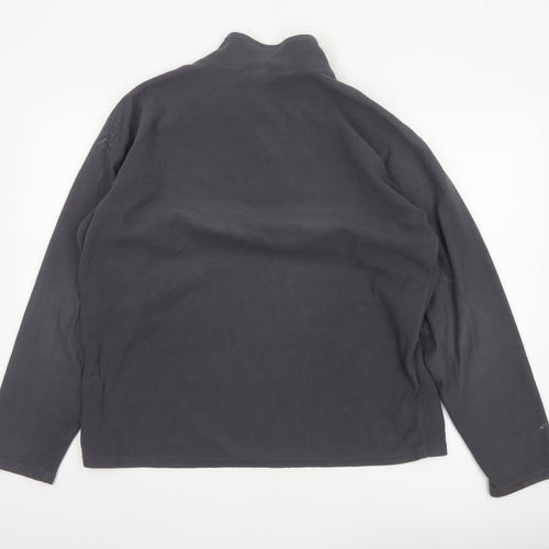 The North Face Men’s Black L 1/4 Zip Fleece Sweatshirt Outdoor