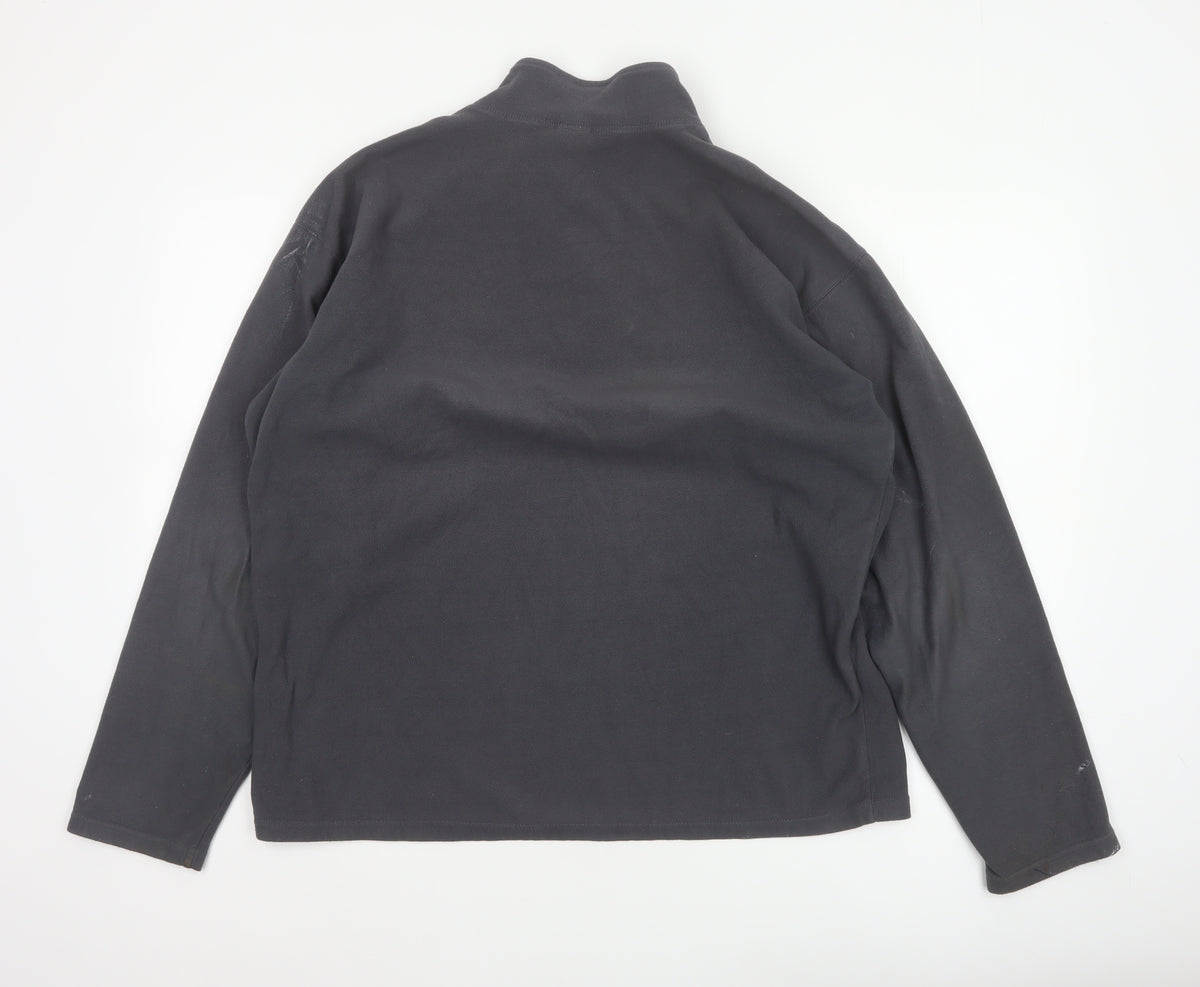 The North Face Men’s Black L 1/4 Zip Fleece Sweatshirt Outdoor