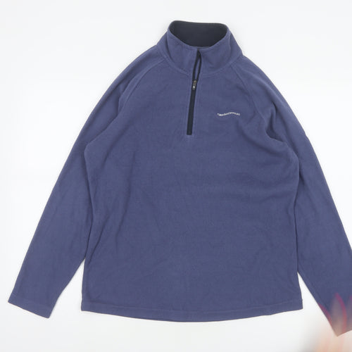 Craghoppers Women’s Blue UK 12 1/4 Zip Fleece Pullover Sweatshirt
