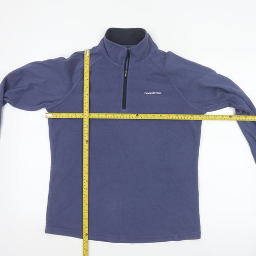 Craghoppers Women’s Blue UK 12 1/4 Zip Fleece Pullover Sweatshirt