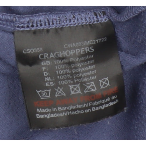 Craghoppers Women’s Blue UK 12 1/4 Zip Fleece Pullover Sweatshirt