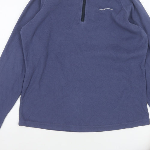 Craghoppers Women’s Blue UK 12 1/4 Zip Fleece Pullover Sweatshirt