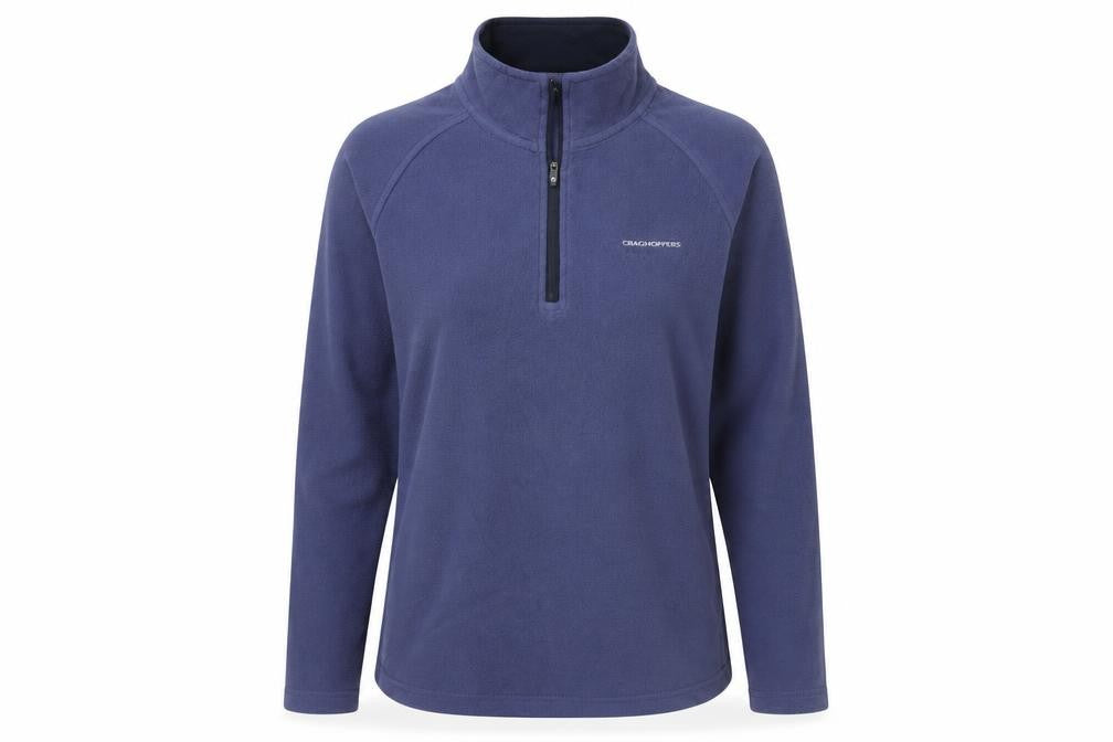Craghoppers Women’s Blue UK 12 1/4 Zip Fleece Pullover Sweatshirt