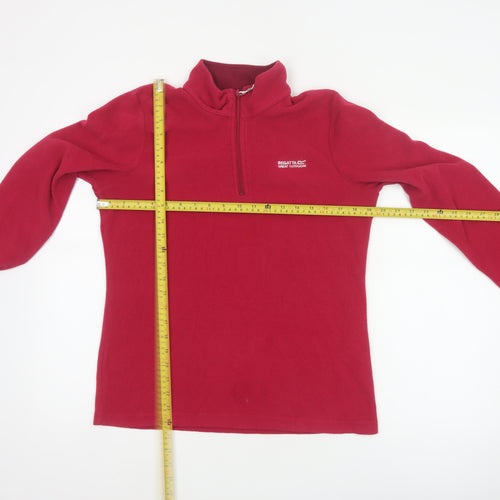 Regatta Women’s Red UK 10 1/4 Zip Fleece Pullover Sweatshirt