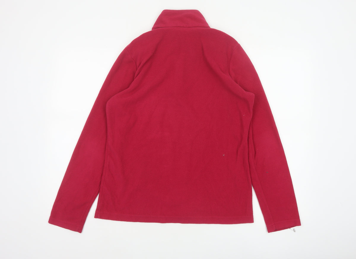 Regatta Women’s Red UK 10 1/4 Zip Fleece Pullover Sweatshirt