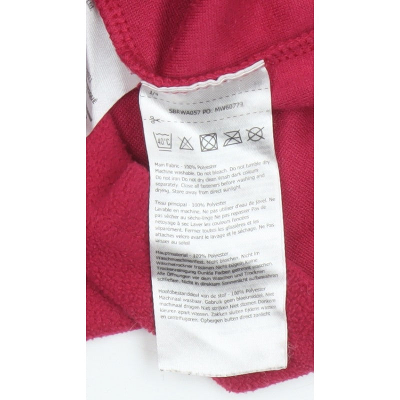 Regatta Women’s Red UK 10 1/4 Zip Fleece Pullover Sweatshirt