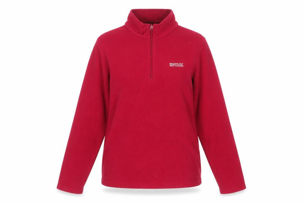Regatta Women’s Red UK 10 1/4 Zip Fleece Pullover Sweatshirt