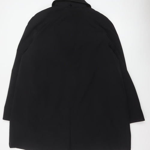 Bhs Women’s Black Size 20 Hooded Mid-Length Overcoat