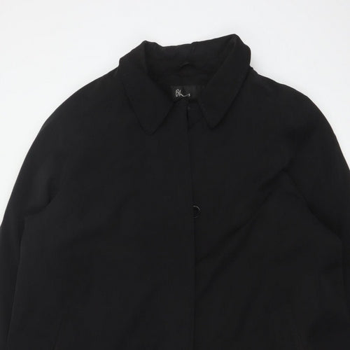 Bhs Women’s Black Size 20 Hooded Mid-Length Overcoat