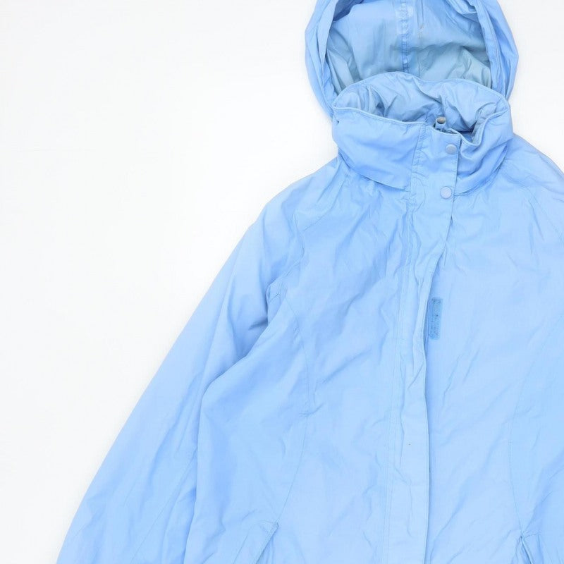 Regatta Women Blue Size 10 Isolite Waterproof Hooded Rain Jacket