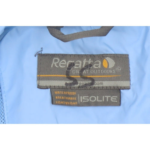 Regatta Women Blue Size 10 Isolite Waterproof Hooded Rain Jacket