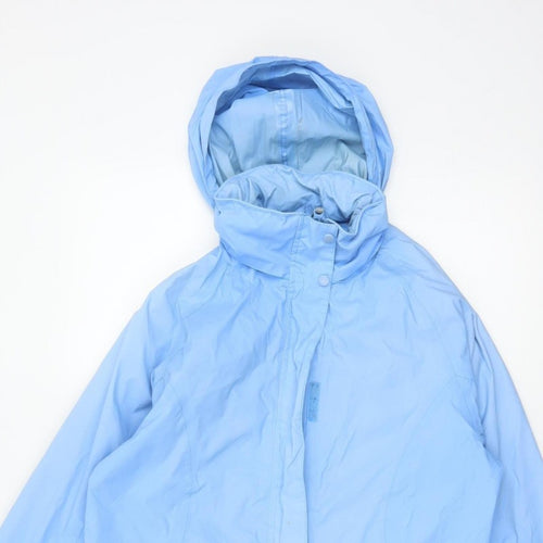 Regatta Women Blue Size 10 Isolite Waterproof Hooded Rain Jacket