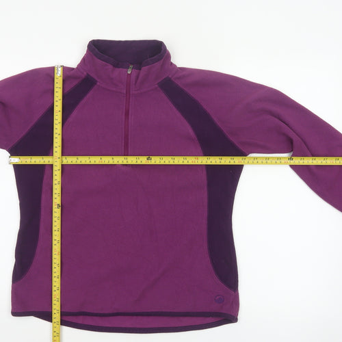 Peter Storm Women’s Purple Size 14 1/4 Zip Fleece Pullover Sweatshirt