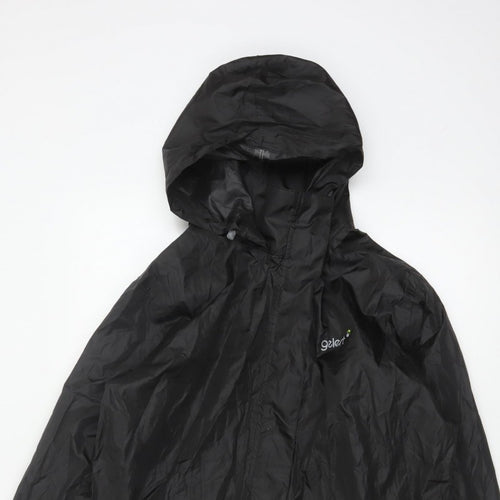 Gelert Men's Black M Packaway Waterproof Hooded Rain Jacket