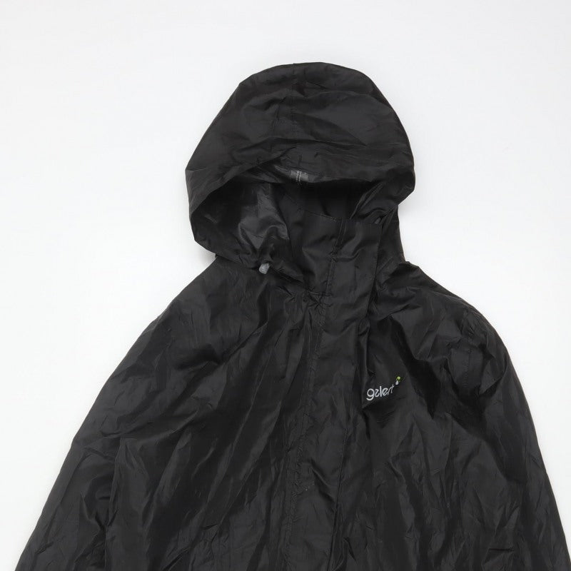 Gelert Men's Black M Packaway Waterproof Hooded Rain Jacket