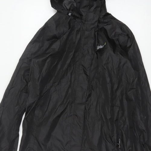 Gelert Men's Black M Packaway Waterproof Hooded Rain Jacket
