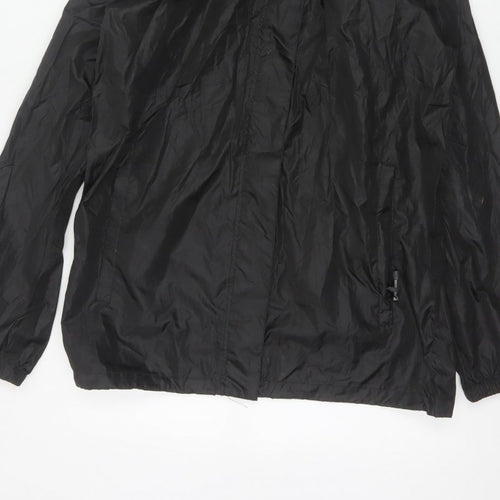 Gelert Men's Black M Packaway Waterproof Hooded Rain Jacket