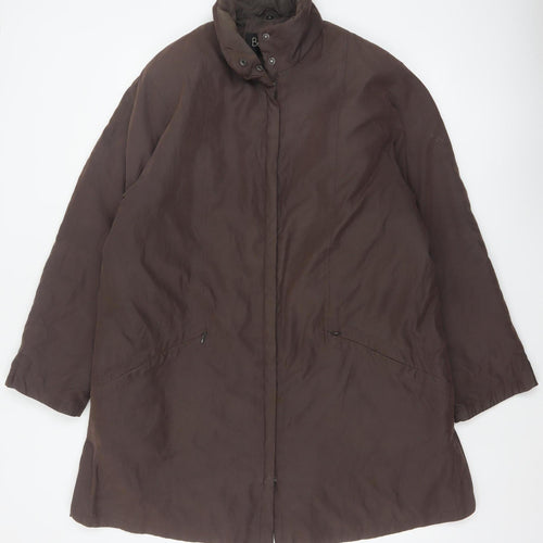 Berghaus Fashion Women’s Brown Size 14 Long Zip Outdoor Overcoat