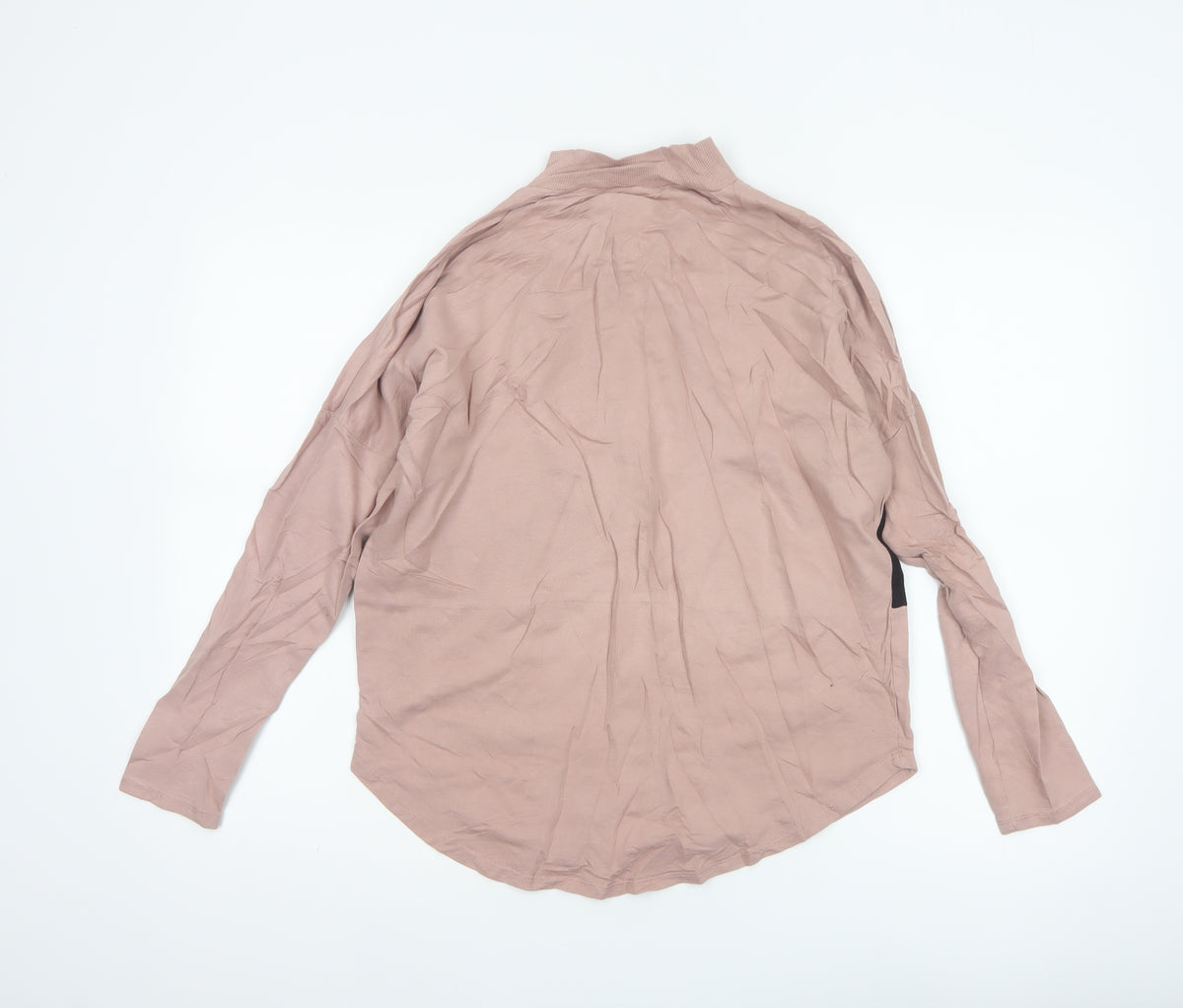 Select Women's Pink Black Basic Colourblock Zip Top UK 10