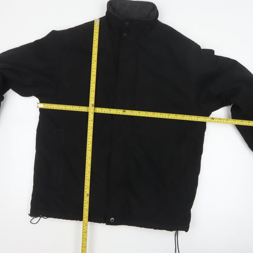 Farah Men’s Black M Fleece Lined Stand Collar Zip Jacket