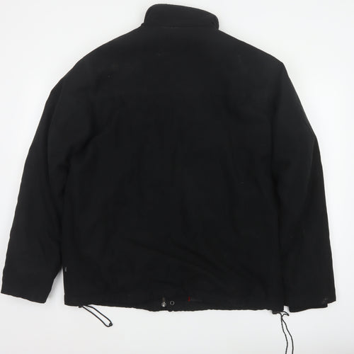 Farah Men’s Black M Fleece Lined Stand Collar Zip Jacket