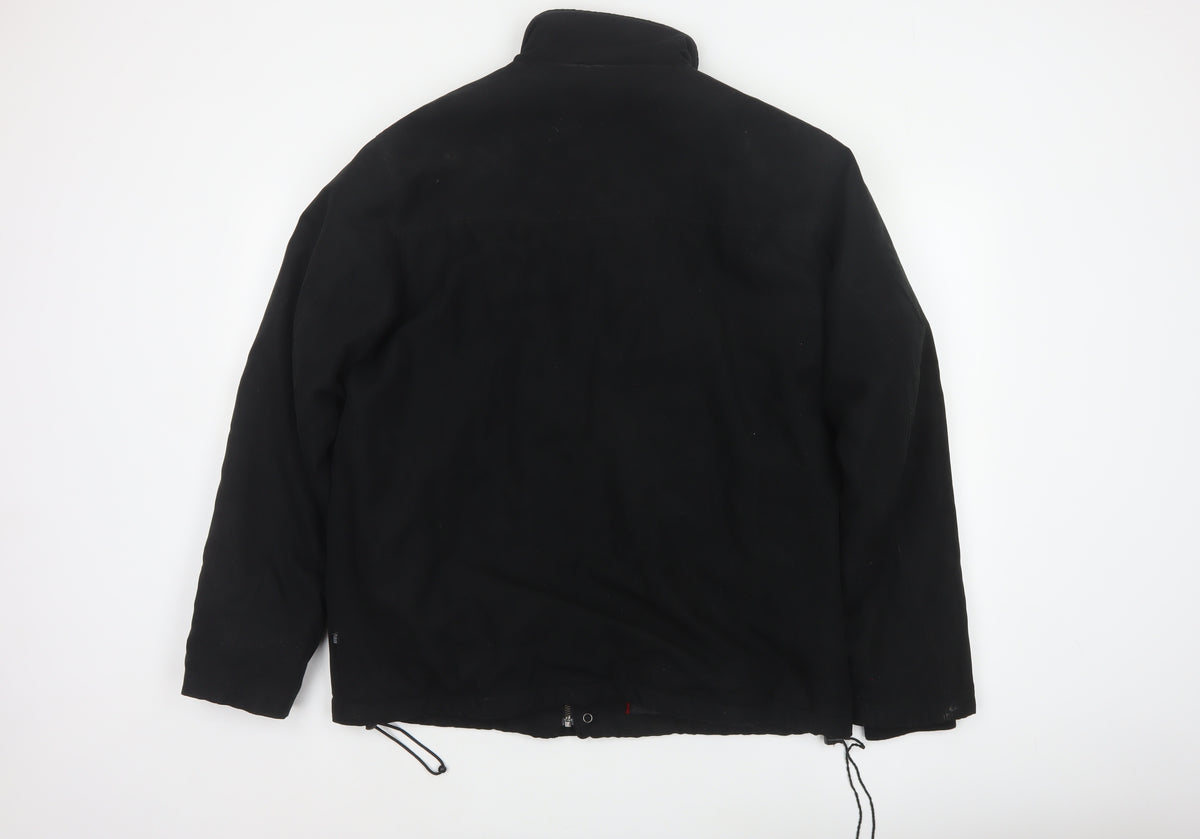 Farah Men’s Black M Fleece Lined Stand Collar Zip Jacket