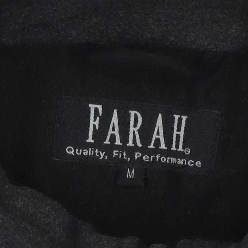 Farah Men’s Black M Fleece Lined Stand Collar Zip Jacket